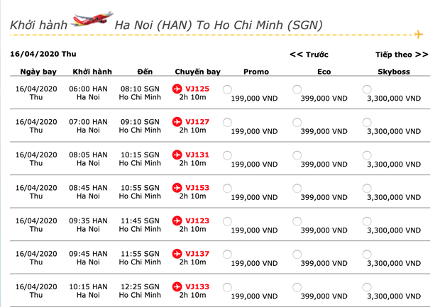 Vietjet mở bán vé nội địa trở lại từ 16/4 - Ảnh 2.