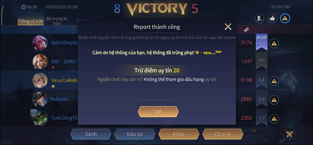 Liên Quân Mobile: Bị 9 người cùng tố cáo, game thủ nhận án phạt khủng đủ để nghỉ Rank dài dài - Ảnh 3.