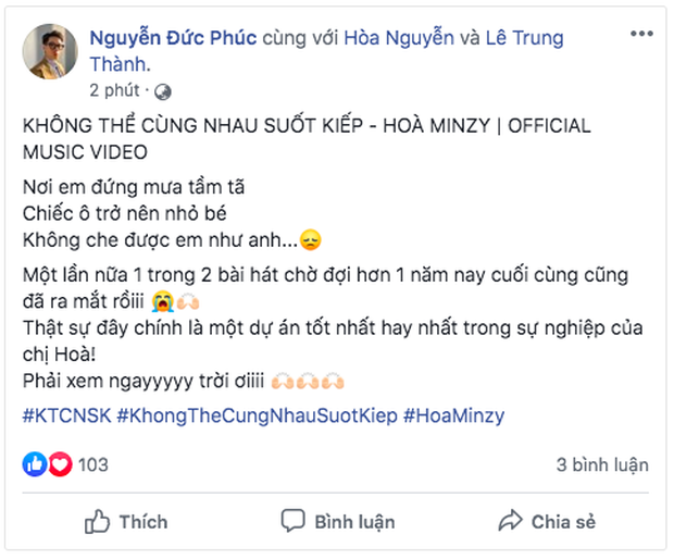 Hương Giang, Châu Đăng Khoa, K-ICM và loạt sao Việt khen ngợi MV mới của Hòa Minzy nhưng netizen lại có phản ứng trái chiều - Ảnh 3.