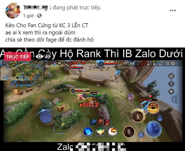 Liên Quân Mobile: Báo động tình trạng hack map cam siêu xa công khai livestream quảng bá, mua bán - Ảnh 4.