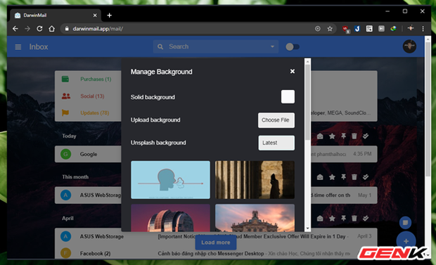Khoác “áo” mới cho Gmail của bạn với mẹo làm mới giao diện cực đẹp đến từ Darwin Mail - Ảnh 6.