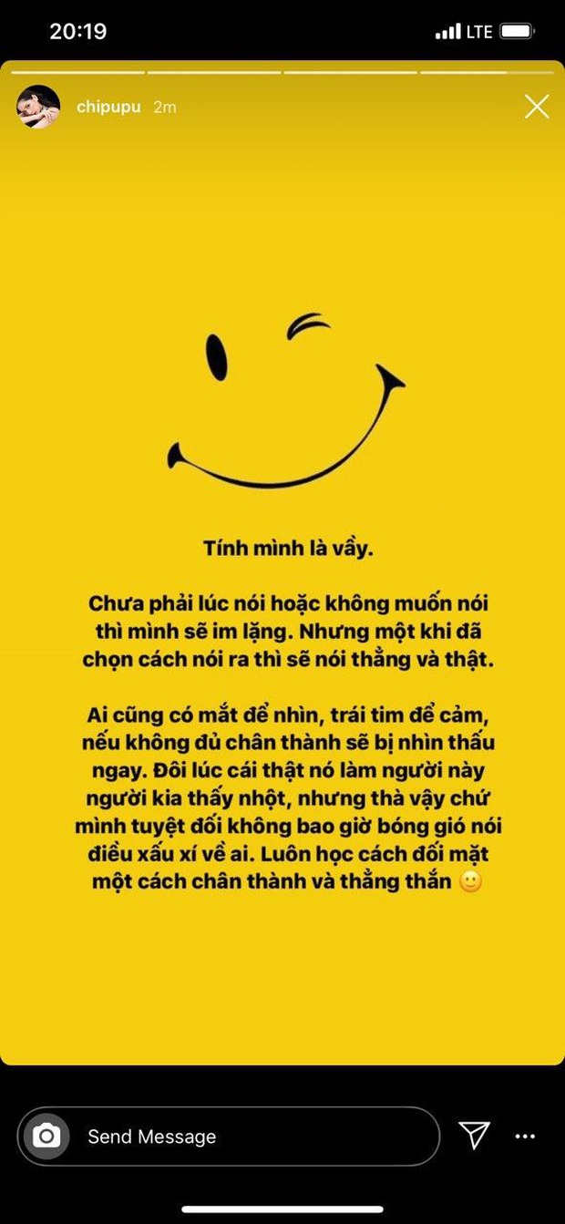 Chi Pu đăng tâm thư gửi ai kia, khẳng định nói thật chứ không bóng gió xấu xí: Tức nước vỡ bờ thật rồi! - Ảnh 2.