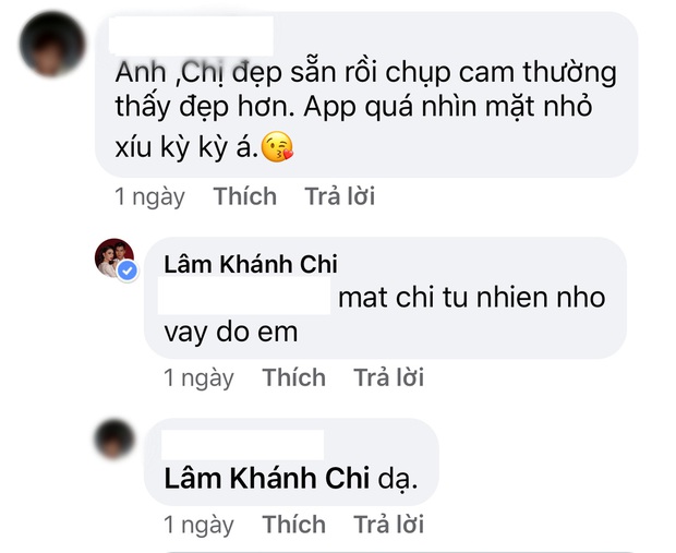 Fan khuyên Lâm Khánh Chi bớt dùng app chỉnh ảnh giả trân, cô liền tỉnh bơ: Mặt chị tự nhiên nhỏ vậy đó - Ảnh 5.