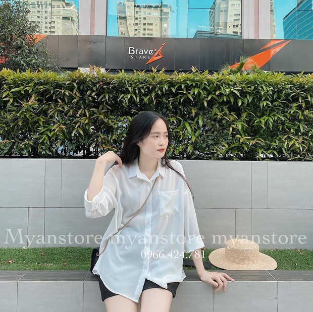 9 em áo sơ mi oversize nhẹ tênh, mỏng mát nàng béo hay gầy diện đều auto xinh, ưng nhất là giá chỉ từ 200k - Ảnh 5. 9 em áo sơ mi oversize nhẹ tênh, mỏng mát nàng béo hay gầy diện đều auto xinh, ưng nhất là giá chỉ từ 200k - Ảnh 5.