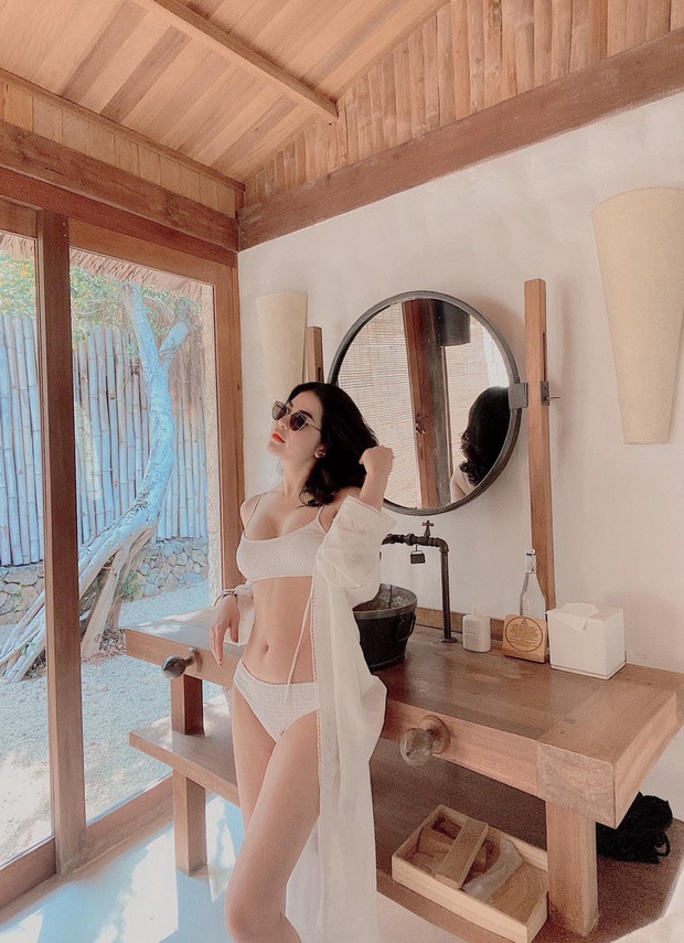 Vợ cũ Việt Anh tung loạt ảnh diện bikini body cực nuột, phản ứng bất ngờ khi được khen hơn cả Ngọc Trinh - Ảnh 3.