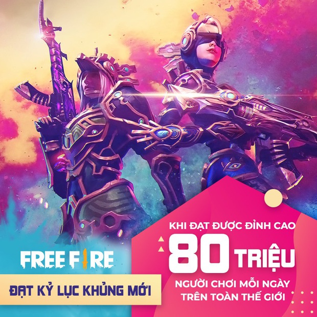 Free Fire đạt kỉ lục vô tiền khoáng hậu với hơn 80 triệu người chơi mỗi ngày trên toàn thế giới! - Ảnh 1.