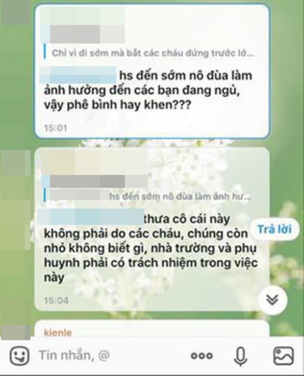 Vụ việc bé gái bị phê bình vì đi học sớm, phải đứng ngoài cổng trường giữa trưa nắng 40 độ, phụ huynh bức xúc: Con hiện giờ rất sợ cô - Ảnh 5. Vụ việc bé gái bị phê bình vì đi học sớm, phải đứng ngoài cổng trường giữa trưa nắng 40 độ, phụ huynh bức xúc: Con hiện giờ rất sợ cô - Ảnh 5.
