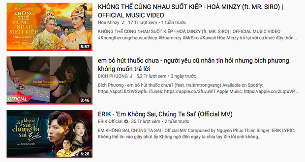 Bích Phương vừa đổi tựa đề bài hát mới đã làm Erik - Hoà Minzy chia lìa đôi ngả, ngôi vương trending của chị cả Hoa dâm bụt cẩn thận đấy! - Ảnh 4. Bích Phương vừa đổi tựa đề bài hát mới đã làm Erik - Hoà Minzy chia lìa đôi ngả, ngôi vương trending của chị cả Hoa dâm bụt cẩn thận đấy! - Ảnh 4.