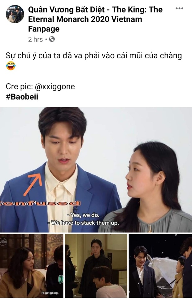 Nháo nhào khoảnh khắc Kim Go Eun nhìn Lee Min Ho đắm đuối: Sự chú ý của ta đã va phải bộ phận này của chàng - Ảnh 2.