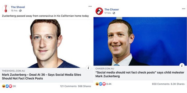 Mark Zuckerberg bị tung tin đồn qua đời ở tuổi 36”, hòa ra là để kiểm tra khả năng quét tin giả của Facebook - Ảnh 1.
