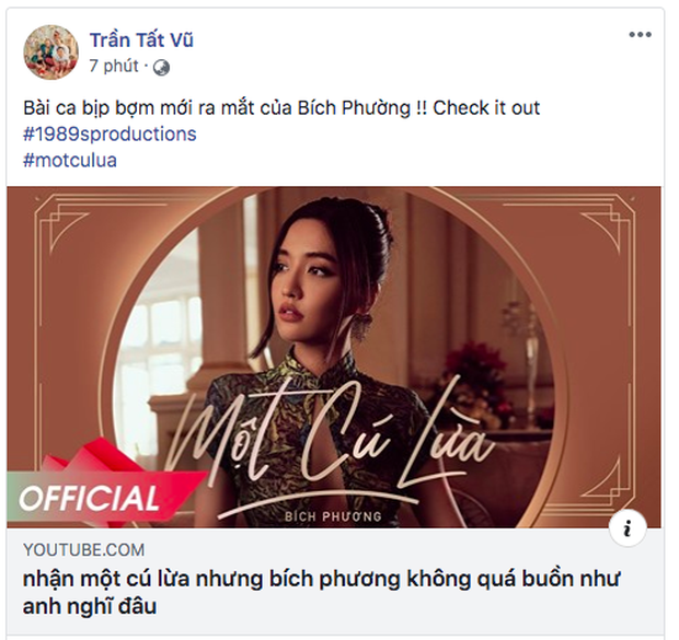 BigDaddy, Orange và netizen đồng loạt ca ngợi MV Một Cú Lừa của Bích Phương, lừa người ta thế này bảo sao @traitimtrongvang bị block! - Ảnh 3. BigDaddy, Orange và netizen đồng loạt ca ngợi MV Một Cú Lừa của Bích Phương, lừa người ta thế này bảo sao @traitimtrongvang bị block! - Ảnh 3.