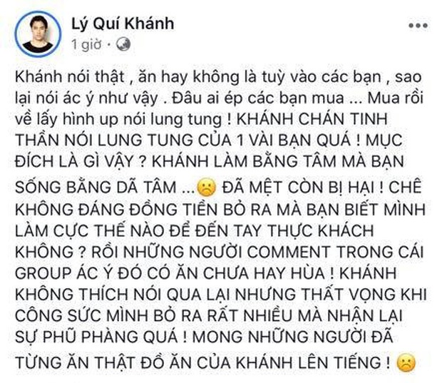 Muôn cách xử lý của sao Việt khi bị phàn nàn chất lượng kinh doanh: Trường Giang, Kỳ Duyên tiếp thu, Lý Quí Khánh bức xúc dằn mặt - Ảnh 10. Muôn cách xử lý của sao Việt khi bị phàn nàn chất lượng kinh doanh: Trường Giang, Kỳ Duyên tiếp thu, Lý Quí Khánh bức xúc dằn mặt - Ảnh 10.