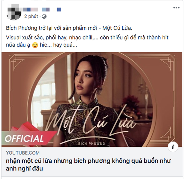 BigDaddy, Orange và netizen đồng loạt ca ngợi MV Một Cú Lừa của Bích Phương, lừa người ta thế này bảo sao @traitimtrongvang bị block! - Ảnh 5. BigDaddy, Orange và netizen đồng loạt ca ngợi MV Một Cú Lừa của Bích Phương, lừa người ta thế này bảo sao @traitimtrongvang bị block! - Ảnh 5.