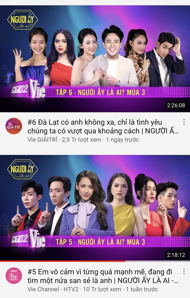 2 tập Người ấy là ai thi nhau thống lĩnh top trending YouTube, em út dẫn đầu dù chưa đầy 1 ngày lên sóng - Ảnh 1.