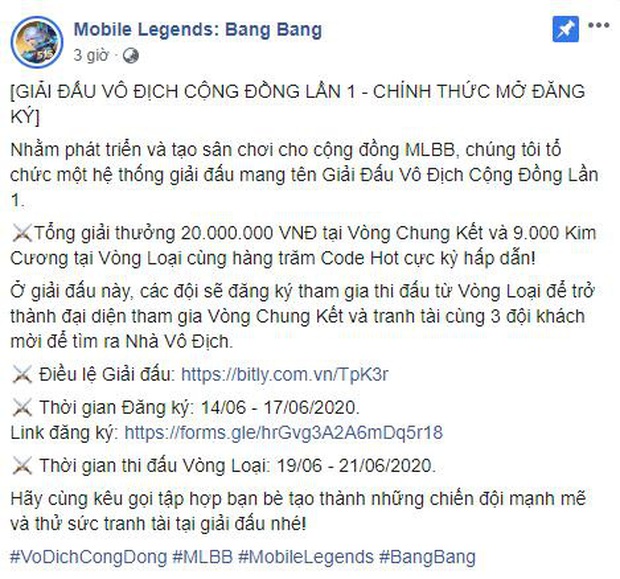 VNG cuối cùng cũng tổ chức giải đấu Mobile Legends: Bang Bang, dân tình cảm thán giải cộng đồng sao lắm điều khoản - Ảnh 1.