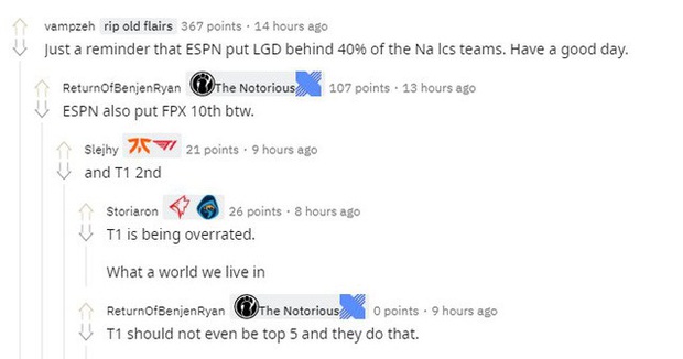 Cộng đồng chỉ trích BXH của ESPN - T1 được đánh giá quá cao, họ không xứng vị trí top 2 thế giới - Ảnh 2.