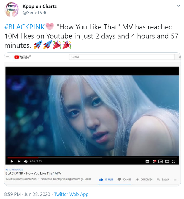 BLACKPINK vượt kỉ lục MV đạt 10 triệu like nhanh nhất thế giới của BTS, thành tích gấp… 67 lần đợt comeback cũ và “phá đảo” luôn mảng video toàn cầu - Ảnh 1. BLACKPINK vượt kỉ lục MV đạt 10 triệu like nhanh nhất thế giới của BTS, thành tích gấp… 67 lần đợt comeback cũ và “phá đảo” luôn mảng video toàn cầu - Ảnh 1.