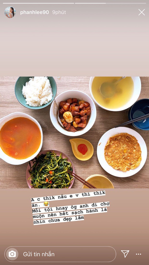 Phanh Lee tiết lộ bữa cơm giản dị với chồng đại gia, quan trọng là anh chồng nấu hết cơ - Ảnh 3. Phanh Lee tiết lộ bữa cơm giản dị với chồng đại gia, quan trọng là anh chồng nấu hết cơ - Ảnh 3.