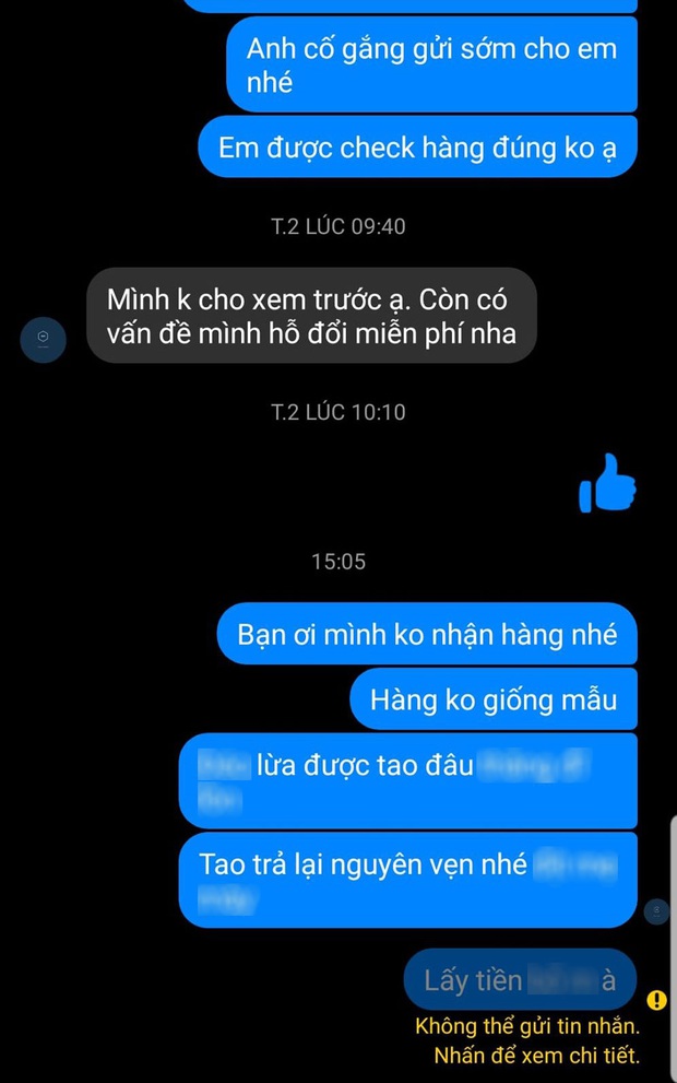 Hí hửng mua áo hoa hoè để đi du lịch, thanh niên được shop tặng nguyên combo giẻ lau và bị block: Ủa! - Ảnh 3. Hí hửng mua áo hoa hoè để đi du lịch, thanh niên được shop tặng nguyên combo giẻ lau và bị block: Ủa! - Ảnh 3.