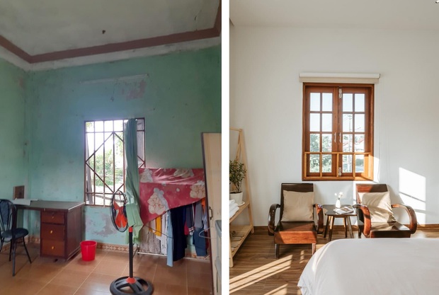 Cô gái chơi lớn chi 1,3 tỷ cải tạo nhà cũ xây 20 năm thành homestay, nhìn ảnh cứ không thể tin được là một nơi - Ảnh 5. Cô gái chơi lớn chi 1,3 tỷ cải tạo nhà cũ xây 20 năm thành homestay, nhìn ảnh cứ không thể tin được là một nơi - Ảnh 5.