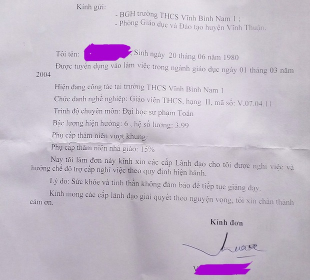 Thầy giáo ôm hôn nữ sinh lớp 7 xin nghỉ việc vì lý do sức khỏe không tốt  - Ảnh 2.