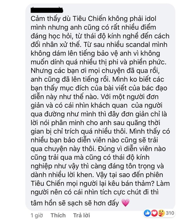 Đạo diễn Trần Tình Lệnh lên tiếng cứu nguy Tiêu Chiến hậu Mâm Xôi Vàng, thẳng thắn kêu netizen “Hãy làm người đi!” - Ảnh 5.