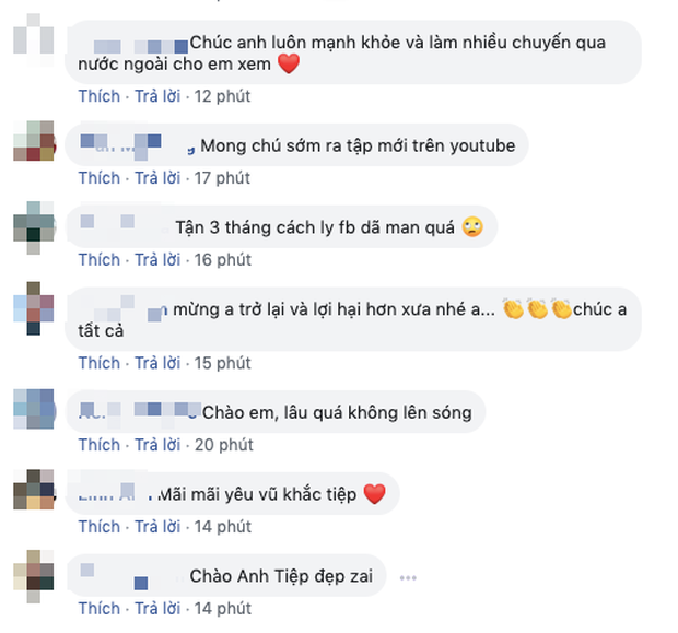 Vũ Khắc Tiệp chính thức tuyên bố trở lại hoạt động Facebook sau 3 tháng vướng ồn ào tại khu cách ly - Ảnh 3.