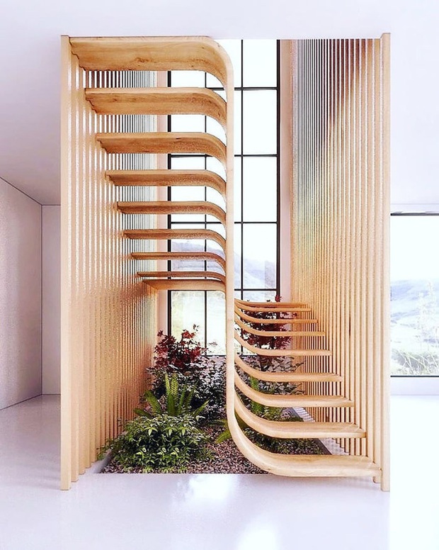 Trong con mắt của kiến trúc sư tài ba, cầu thang cũng có thể biến thành tác phẩm nghệ thuật như thế này đây - Ảnh 1.