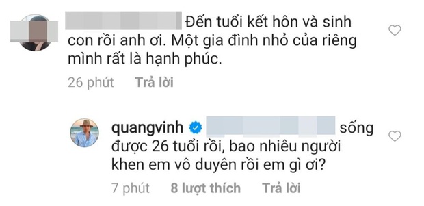 Bị hỏi chuyện lấy vợ sinh con, Quang Vinh gay gắt ra mặt: Bao nhiêu người khen em vô duyên rồi em gì ơi? - Ảnh 2.