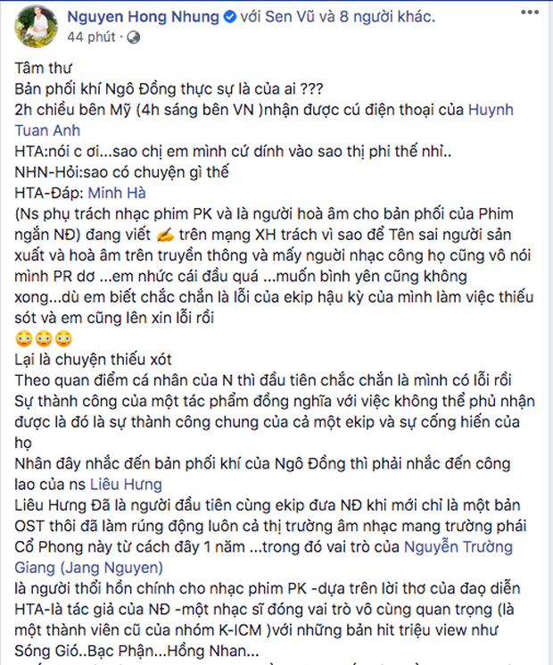 Người hòa âm ca khúc phim ngắn Ngô Đồng bất ngờ lên tiếng tố ekip cướp công, PR bẩn khi chỉ ghi tên producer K-ICM trong credit - Ảnh 8.