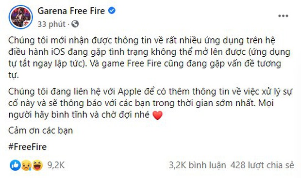 Liên quân, Free Fire cùng hàng loạt game mobile trên iOS bị lỗi, giải đấu quốc tế APL bị gián đoạn - Ảnh 3.