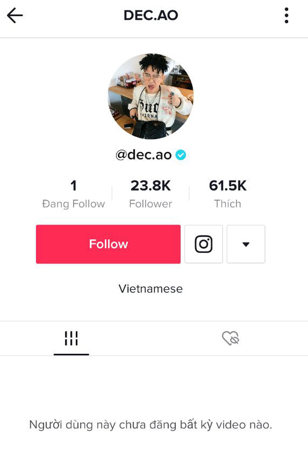 Thế giới của Decao trên Tiktok chỉ follow mỗi tình cũ Châu Bùi, riêng nàng chẳng buồn theo dõi ai kể cả Binz - Ảnh 2. Thế giới của Decao trên Tiktok chỉ follow mỗi tình cũ Châu Bùi, riêng nàng chẳng buồn theo dõi ai kể cả Binz - Ảnh 2.
