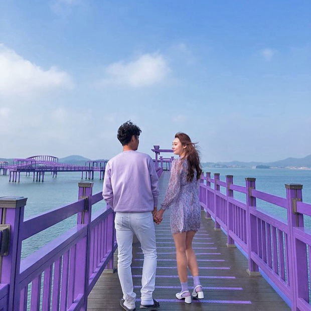 Một hòn đảo kỳ lạ vừa xuất hiện ở Hàn Quốc đã tạo cơn bão check-in trên MXH: Tất cả mọi thứ đều nhuốm màu “tím lịm tìm sim” - Ảnh 14.
