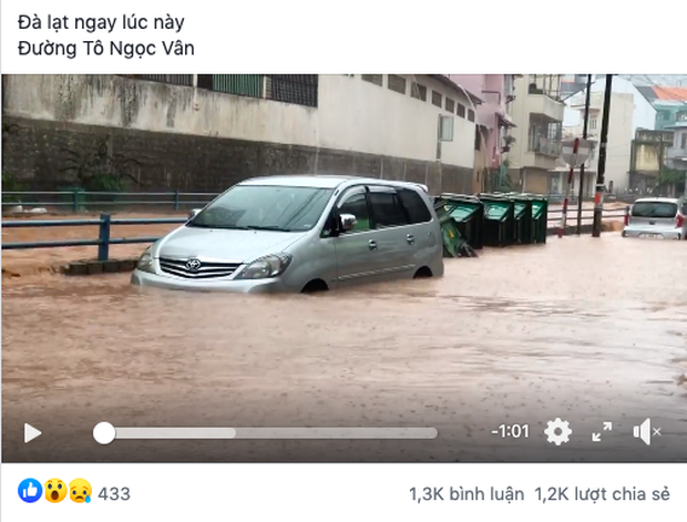 Dân mạng hoảng hồn trước cảnh nhiều tuyến phố Đà Lạt ngập thành sông, du khách có ý định đến đây cần hết sức lưu ý - Ảnh 1. Dân mạng hoảng hồn trước cảnh nhiều tuyến phố Đà Lạt ngập thành sông, du khách có ý định đến đây cần hết sức lưu ý - Ảnh 1.