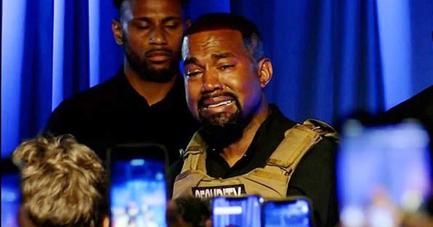 Kanye West dự buổi phát biểu tranh cử Tổng thống đầu tiên, bật khóc nức nở khi tiết lộ chuyện Kim phá thai - Ảnh 4.