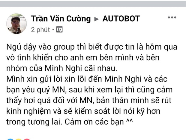 Sau ồn ào, Optimus chính thức gửi lời xin lỗi nữ MC Minh Nghi - Ảnh 1.