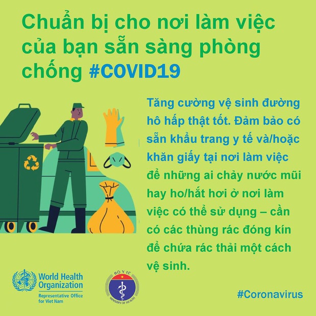 Một vài lưu ý cần nhớ khi đi làm trong thời điểm dịch bệnh COVID-19 có nhiều diễn biến phức tạp - Ảnh 4. Một vài lưu ý cần nhớ khi đi làm trong thời điểm dịch bệnh COVID-19 có nhiều diễn biến phức tạp - Ảnh 4.