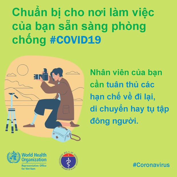 Một vài lưu ý cần nhớ khi đi làm trong thời điểm dịch bệnh COVID-19 có nhiều diễn biến phức tạp - Ảnh 8. Một vài lưu ý cần nhớ khi đi làm trong thời điểm dịch bệnh COVID-19 có nhiều diễn biến phức tạp - Ảnh 8.