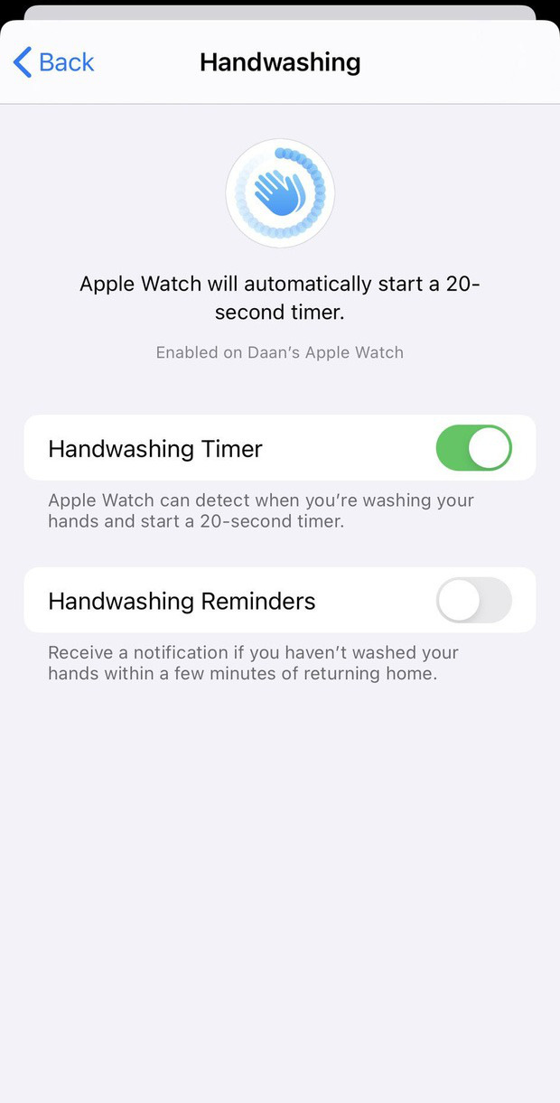 Samsung, Apple cập nhật tính năng Nhắc nhở rửa tay ngay trên smartwatch để phòng tránh Covid-19 - Ảnh 2.