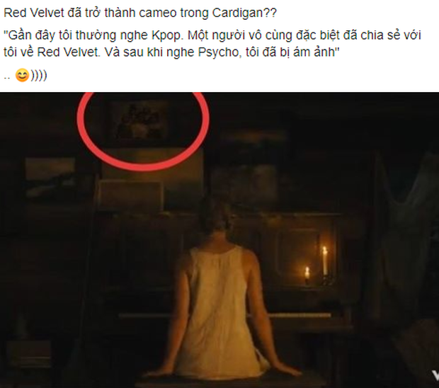 Góc giật mình: Red Velvet xuất hiện trong MV cardigan của Taylor Swift, phải tinh mắt lắm mới có thể thấy được? - Ảnh 2. Góc giật mình: Red Velvet xuất hiện trong MV cardigan của Taylor Swift, phải tinh mắt lắm mới có thể thấy được? - Ảnh 2.