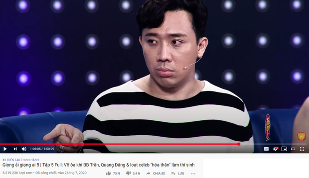 Trấn Thành gây choáng khi có tận 6 video thống trị top trending YouTube - Ảnh 2. Trấn Thành gây choáng khi có tận 6 video thống trị top trending YouTube - Ảnh 2.