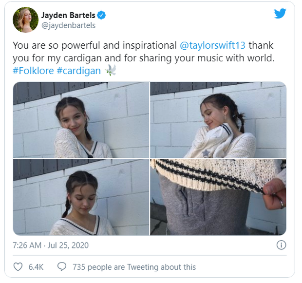 Taylor Swift tặng áo cardigan cho dàn sao Hollywood để quảng bá MV mới nhưng ý nghĩa đằng sau mới thực sự ấm lòng - Ảnh 5. Taylor Swift tặng áo cardigan cho dàn sao Hollywood để quảng bá MV mới nhưng ý nghĩa đằng sau mới thực sự ấm lòng - Ảnh 5.