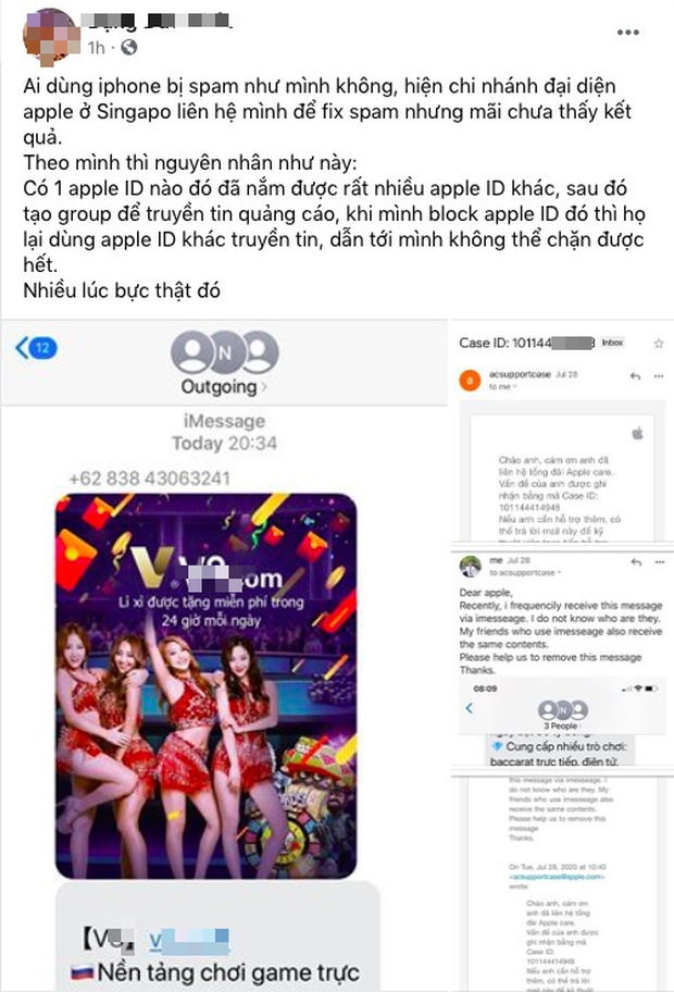 Người dùng iPhone kêu gào vì bị spam hàng loạt tin rác - Ảnh 1.