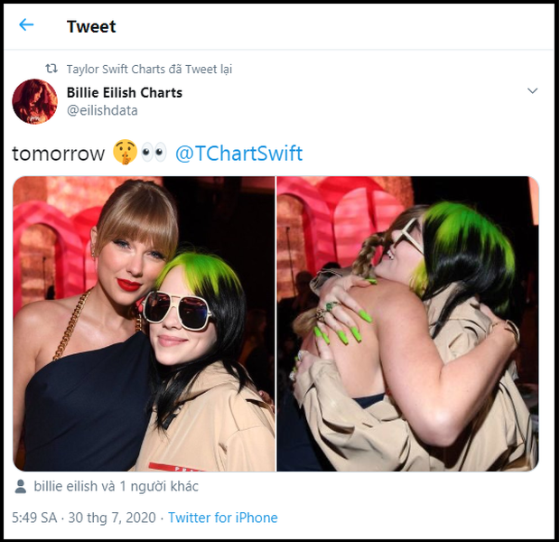 Quan hệ rộng như fan Taylor Swift: Rủ fandom hội chị em từ Billie Eilish, Miley Cyrus đến BLACKPINK để giúp stream nhạc lên #1 Billboard! - Ảnh 4. Quan hệ rộng như fan Taylor Swift: Rủ fandom hội chị em từ Billie Eilish, Miley Cyrus đến BLACKPINK để giúp stream nhạc lên #1 Billboard! - Ảnh 4.