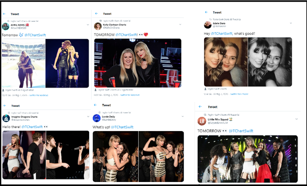 Quan hệ rộng như fan Taylor Swift: Rủ fandom hội chị em từ Billie Eilish, Miley Cyrus đến BLACKPINK để giúp stream nhạc lên #1 Billboard! - Ảnh 2. Quan hệ rộng như fan Taylor Swift: Rủ fandom hội chị em từ Billie Eilish, Miley Cyrus đến BLACKPINK để giúp stream nhạc lên #1 Billboard! - Ảnh 2.