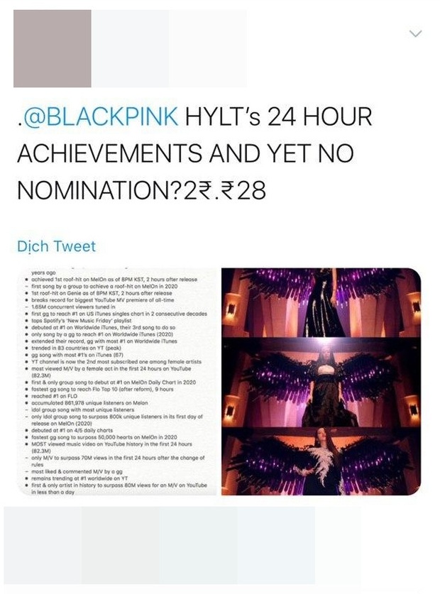 BLACKPINK không được đề Best Kpop tại VMAs 2020: lập luận MV How You Like That ra mắt trễ deadline liệu có hợp lý? - Ảnh 8. BLACKPINK không được đề Best Kpop tại VMAs 2020: lập luận MV How You Like That ra mắt trễ deadline liệu có hợp lý? - Ảnh 8.