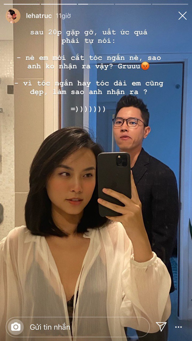 Hà Trúc dỗi vì cắt tóc mà người yêu không nhận ra, cơ trưởng đẹp trai lật ngược tình thế xuất sắc: Vì tóc nào em cũng đẹp! - Ảnh 2.