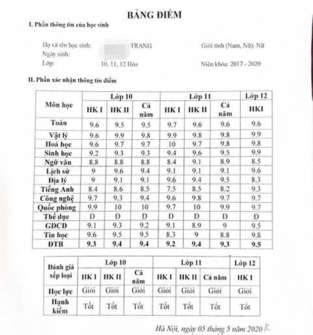 Couple sinh năm 2002 yêu nhau cuối cấp vẫn đạt điểm tổng kết trên 9 phẩy - Ảnh 3.