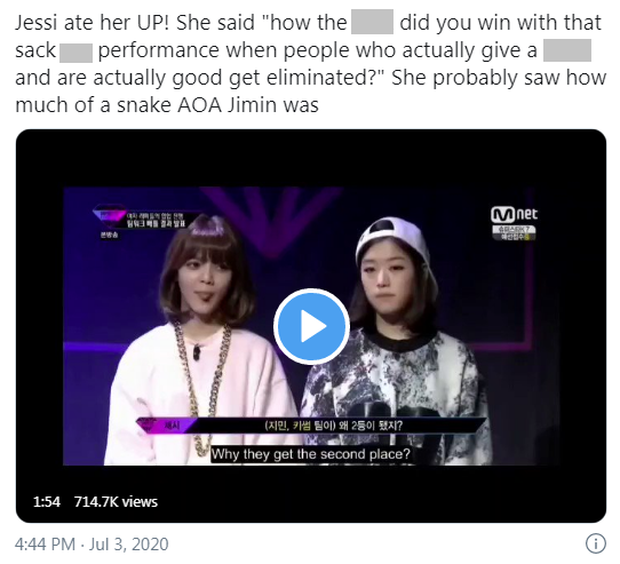 Clip Jimin khó chịu ra mặt khi bị đàn chị chê bai bất ngờ bị đào lại giữa bê bối bắt nạt nội bộ của AOA - Ảnh 5. Clip Jimin khó chịu ra mặt khi bị đàn chị chê bai bất ngờ bị đào lại giữa bê bối bắt nạt nội bộ của AOA - Ảnh 5.