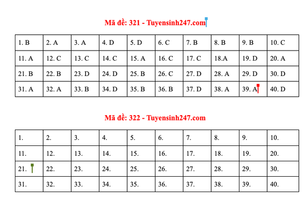 Đáp án đề thi môn Lịch sử tốt nghiệp THPT Quốc gia 2020 (24 mã đề) - Ảnh 7.